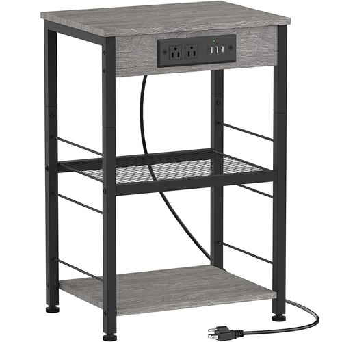Modern tier side end table - side,